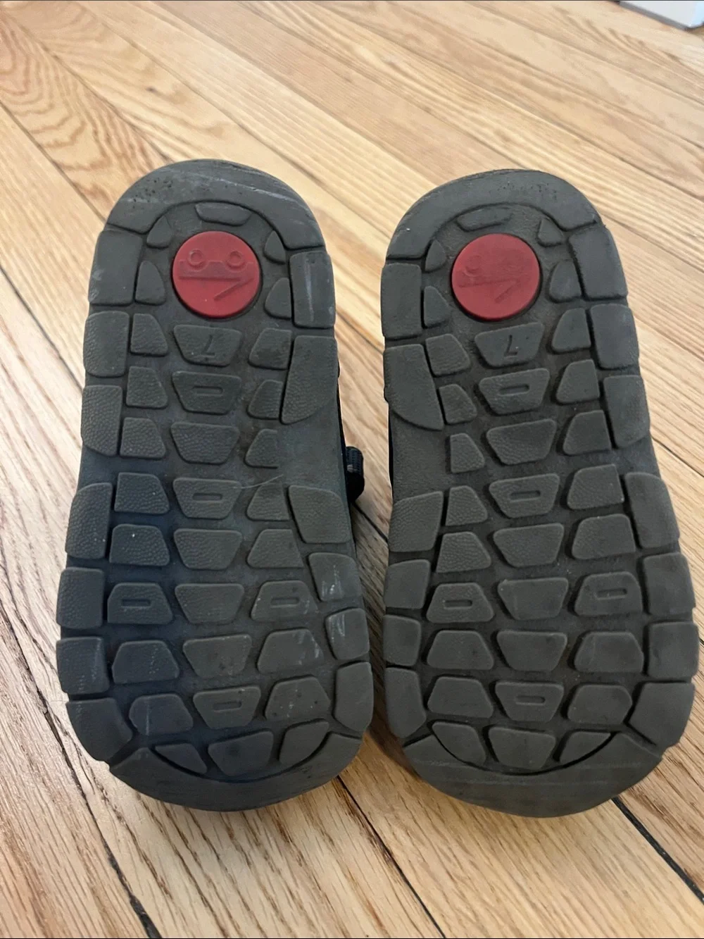 See Kai Run Navy Blue and Green Kids Velcro Boots